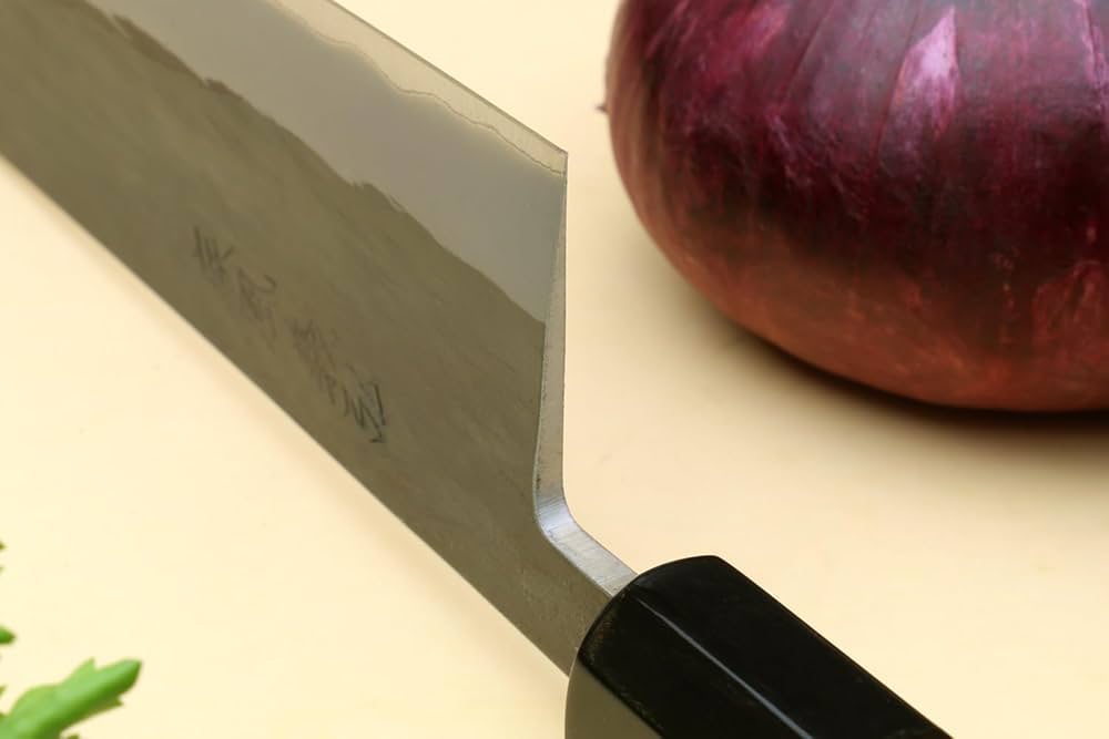 Momochi.5963 Yoshihiro Kurouchi Black-Forged Blue Steel Stainless Clad